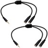 YARCHONN 2.5mm Splitter Audio Y Cable Adapter 2.5mm TRRS 1