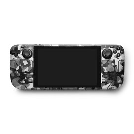 MightySkins Glossy Glitter Skin Compatible with Valve Steam Deck - Black Modern Camo | Protective, Durable High-Gloss Glitter Finish | Easy to Apply, Remove, and Change Styles | Made in The USA