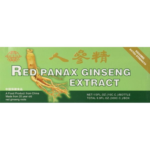 2 Boxes of Red Panax Ginseng Extract Extra Strength 5500MG (30 Bottles)