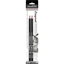 General Pencil 639393Layout Graphite Drawing Pencils 2/Pkg-2B