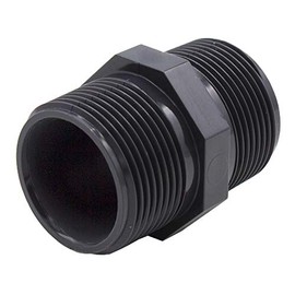 VARIOSAN Double nipple 14030, 3/4 inch male thread/male thread, PVC-U, 16 bar