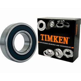 TIMKEN - 2PACK TIMKEN 6205-2RS Rodamientos de Doble Sello de Goma 25x52x15mm de Rendimiento Estable y Rentable, Rodamientos de Bolas de R...