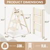 GameGem 3 Step Ladder Folding Step Stool with Wide Anti-Slip