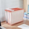 Y YOMA 1 Pack Rose Gold Desktop Hanging File Organizer