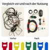 Pack of 120 Velcro Cable Ties, Cable Ties, Velcro Cable
