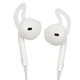 ALXCD Earbud Cover Compatible with Ear Pod, 4 Pairs Anti-Slip Sport Silicone Earbud Covers, Fit for Ear Pod [Whtie] 4 Pairs