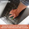 Farberware Bakeware Nonstick Roasting Pan/Roaster with U-Rack, 14.75 Inch x