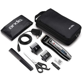 Andis Cordless Hair Trimmer Kit with Travel Case, Adjustable Speed - 24440