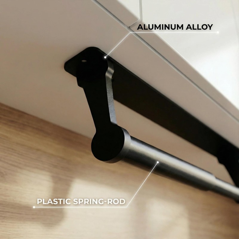 Paper Towel Holder - Self-Adhesive or Drilling, Black, Wall Mounted,
