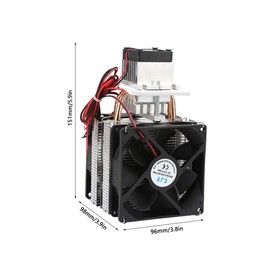 DC 12V 5A Semiconductor Refrigerator Semiconductor Refrigeration Thermoelectric Cooler Thermoelectric Peltier DIY Mini Fridge with Fan (Single Cooler)