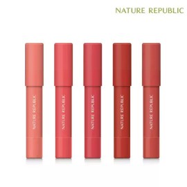 Nature Republic [네이처리퍼블릭] 바이플라워 에코 크레용 립 벨벳 (5종 택 1) [4호 칠리 레드 NG1578] [Nature Republic] Bi-Flower Eco Crayon Lip Velvet (Choose 1 of 5 types) [No. 4 Chili Red NG1578]