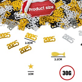 New Year's Eve Decoration 2025, Gold Scatter Decoration, Happy New Year Decoration 2025 Decoration, New Year's Eve Table Decoration, New Year Decoration for New Year Decoration, Confetti New Year's