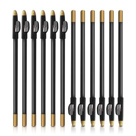 Lápiz de Barbero, 12 Pcs con Sacapuntas (Negro)