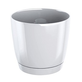 Prosper Plast DUOP135-S449 13.5 x 12.4 cm Coubi Flowerpot - White