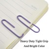 HAHIYO Paper Clips Large 2 inches Length Purple Paperclips Vinyl