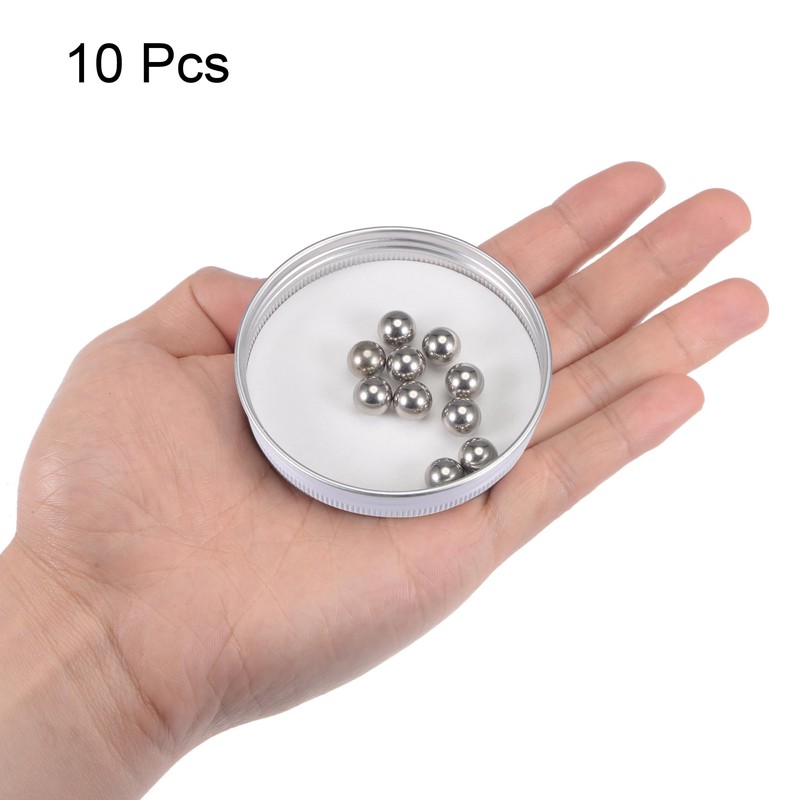 sourcing map 10pcs 10mm 201 Stainless Steel Bearing Balls G200