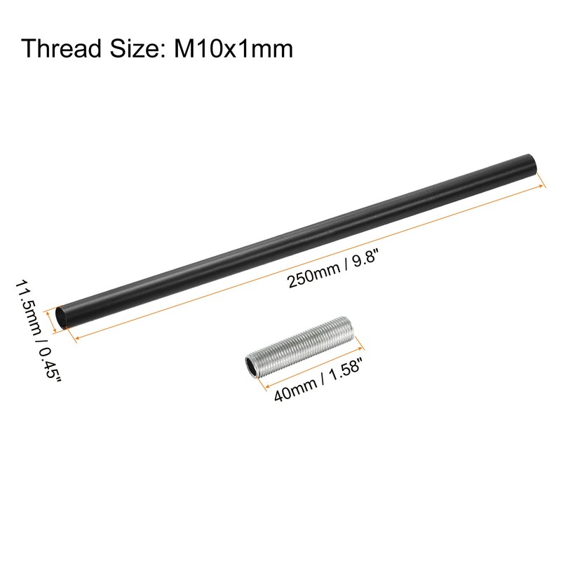 sourcing map Set of 2 Extension Rod Set M10 9.8