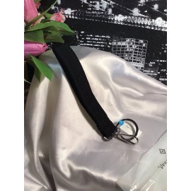 Vera Bradley Wristlet Keychain with Key Ring & Clip Classic BLACK RV$35