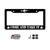BLVD Come and Take it Black License Plate Car Frame