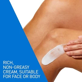 CeraVe Crema Hidratante para Rostro, Manos y Cuerpo – Con Ácido Hialurónico y Ceramidas – Piel Seca y Sensible – Sin Fragancia – 539 g