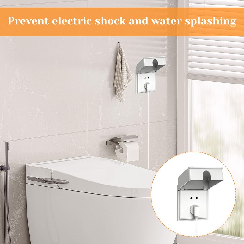 2Pcs Socket Cover Box,Plug Socket Cover,Single Socket Cover,Plug Socket Covers