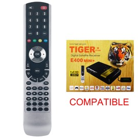 Replacement Remote Control Fit for Tiger Satellite IPTV Receiver Digital Satellite Receiver E400MINI+