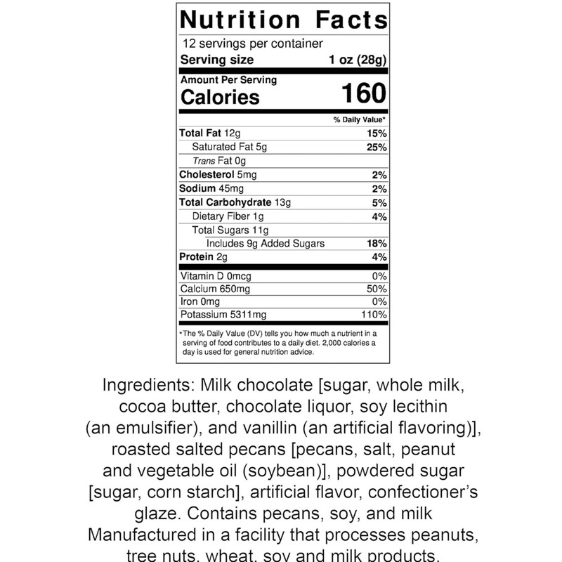 Packaged Premium Candy - 2 Pack (Milk Chocolate Amaretto Pecans