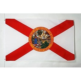 AZ FLAG - Florida Flag - 2x3 Ft - 100D Polyester US state of Floride Banner With Two Metal Grommets - Fade Resistant - Vivid Colors - 2' x 3' Feet