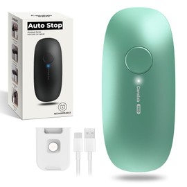 canslab Ultrablade PRO Auto Stop Can Opener - Rechargeable Electric Can Opener for Kitchen for Seniors with Arthritis - One Touch Side Cut Opener, Smooth Edge, Handfree, Wall Mounted Small Size, Teal