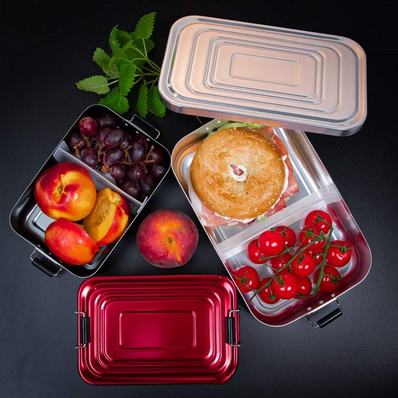 Küchenprofi 1001471423 Aluminium Lunch Box, Large, Red