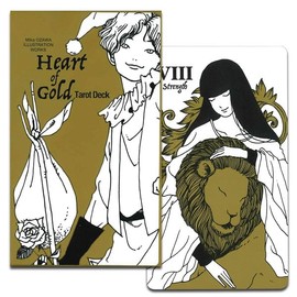 Heart of Gold Tarot Deck Divination Cards 78 Count