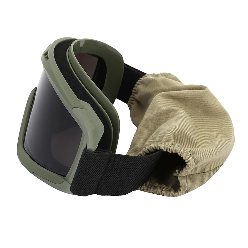 Goggles Paintball Ski AntiDust AntiFog Eye Protection Glasses(army Green)