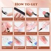 JEWHITENY 14 pcs Poly Gel Nail Extension Kit With Drill