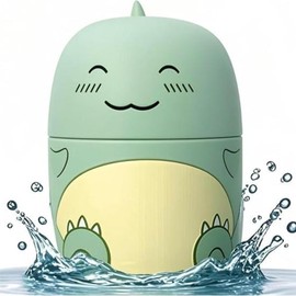 Toilet Bowl Cleaner, Cute Dinosaur-Shaped, Long-Lasting & Automatic，Ocean, Jasmine, Peach Scent，Easy to Use - Color: Green X1