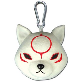 Great Eastern Entertainment Okami Den - Chibiterasu Plush Keychain, Multi-colored, 2"