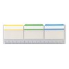 Snopake Extra Thick Repositionable Filing Index Tabs (37x50mm) with Ruler