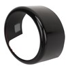 BOROCO Front Grill Emblem, Logo Ring, Glossy Black, Exterior Badge