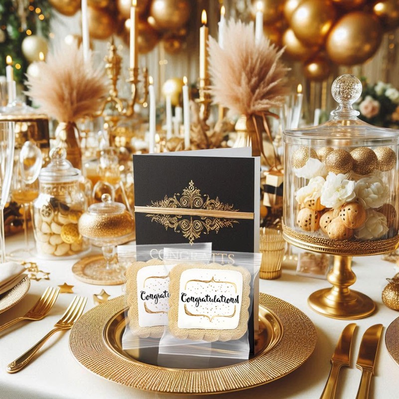 Congrats Cookies Party Favors Congratulations | 24 Pack Individually Wrapped