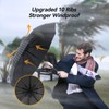 TechRise Umbrella Windproof Travel Umbrella: 10 Ribs Automatic Compact Strong