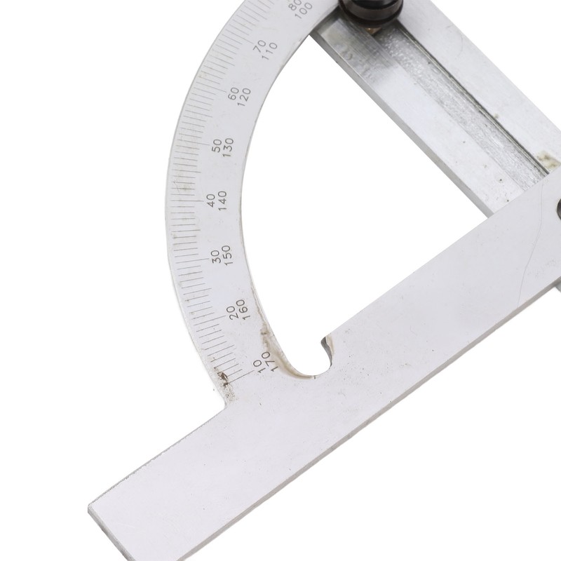 Woodworking Protractor Carbon Steel High Accuracy Easy Read Portable Adjustable