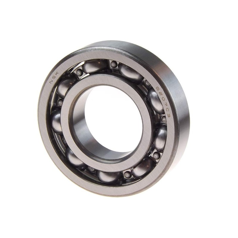 NSK 6207C3 Deep Groove Ball Bearing, Single Row, Open, Pressed