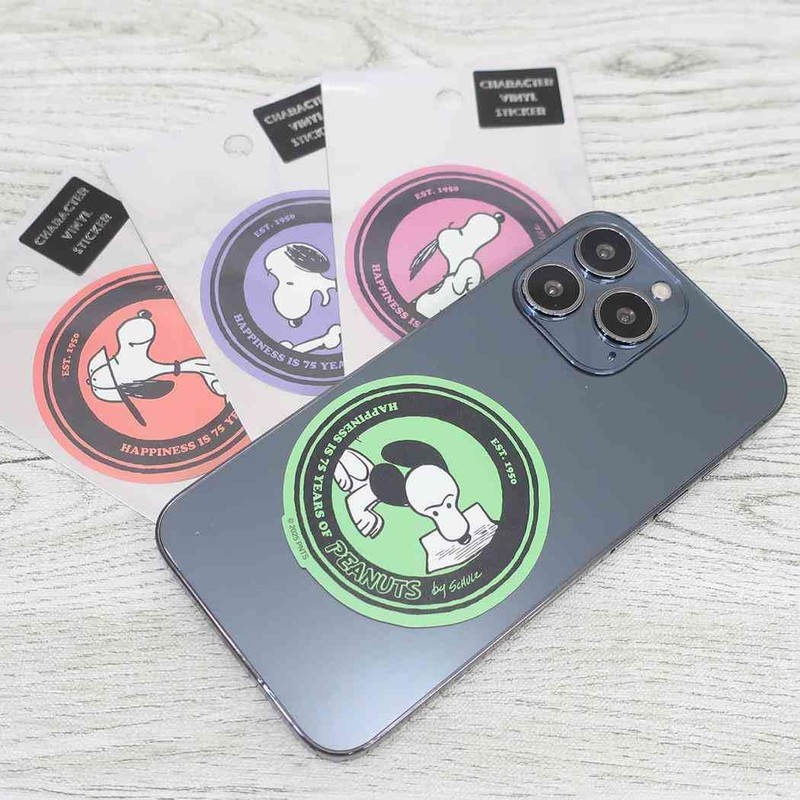 Snoopy [Die Cut Sticker] Character Sticker/75th Anniversary 60's PK Peanuts