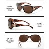 SIPHEW Trendy Polarized Sunglasses for Women, Oversized Retro Frame, Fashion