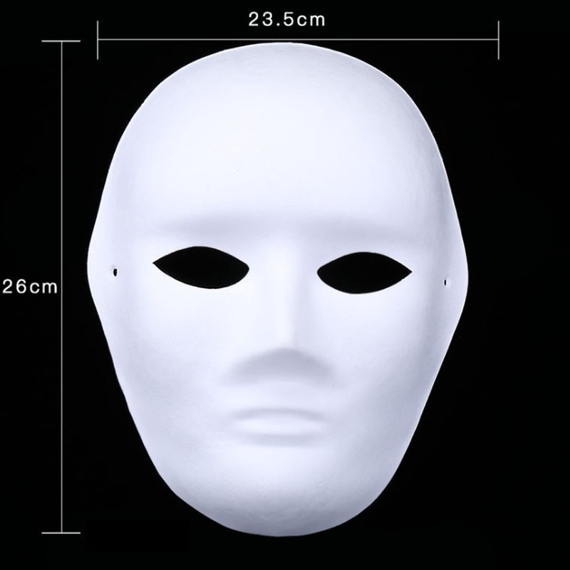 Meipro Paper Pulp Mask Blank White for Hand-Painting Creative Free