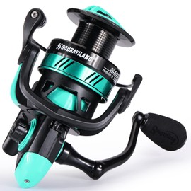 Sougayilang SL Spinning Reel 5.2:1 High Speed Metal Spool Powerful Spinning Fishing Reels Carp Fishing Pike Carbon Fibre Drag Max 25lb Fishing Reel G40