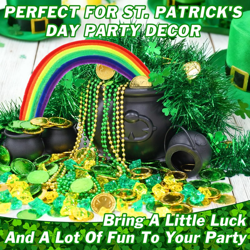 Seifar 329 Pcs St. Patrick's Day Cauldron Kettle Set, Shamrock