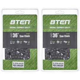 8TEN Ripping Chainsaw Chain 36 Inch .063 .404 104DL for Stihl 050 070 090 MS880 (2 Pack)