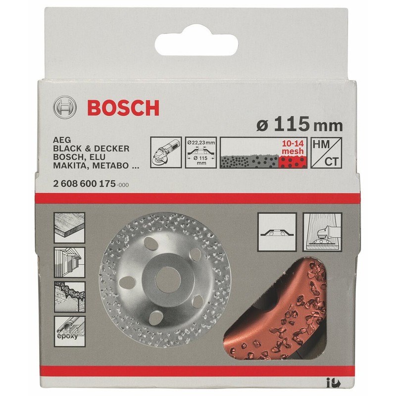 Bosch 2608600175 Hard Metal Cutting Disc Coarse/Flat 4.53In