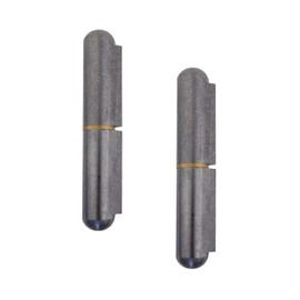 Gedotec Door Hinge for Welding Metal Welding Hinges 2-Piece for Metal Doors Weld-On Hinge Height: 100 mm Made in Germany Load Capacity 200 kg Pack of 2 Door Hinges for Gates and Machines