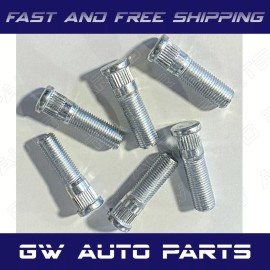 BWA 6 PC 2.25" Length 1/2"-20 Replacement Studs for Our 4, 5, 6 Lug Wheel Adapters